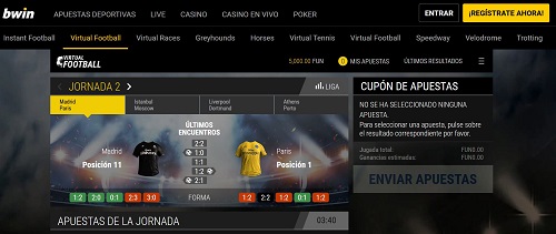 Apuestas en Deportes virtuales de Bwin Apuestas en Deportes virtuales de Bwin